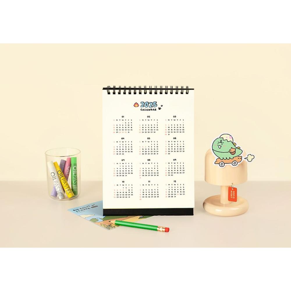 Kakao Friends - Jordi Dino 2025 Vertical Desk Calendar