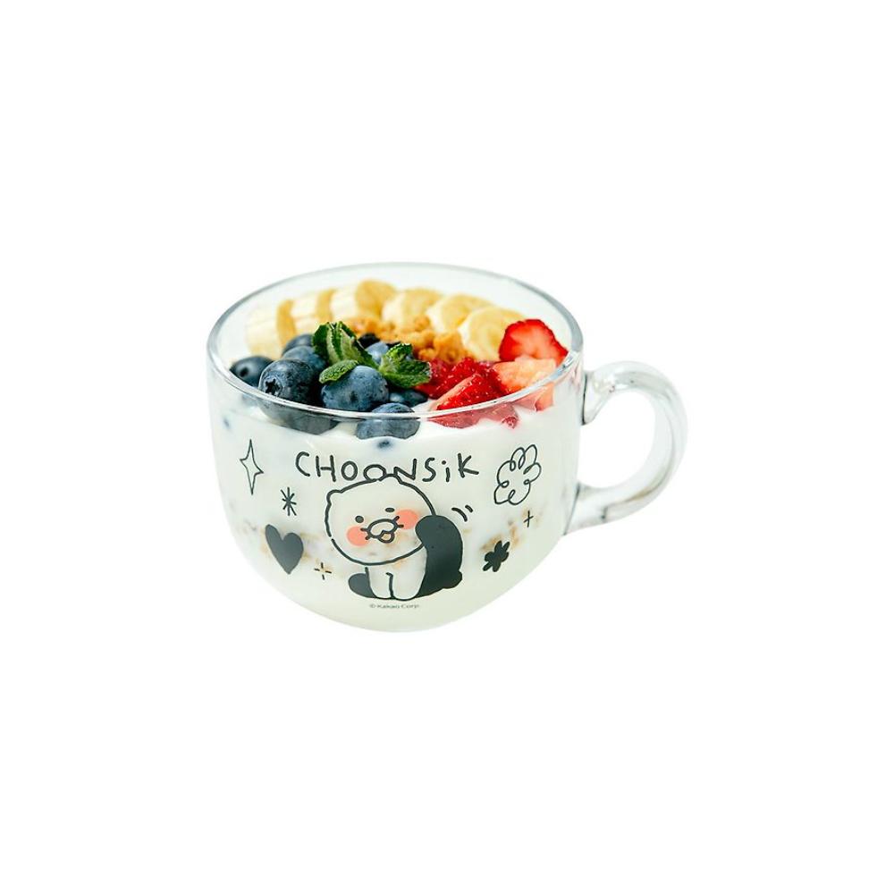 Kakao Friends - Doodle Doodle Choonsik Cereal Glass Bowl