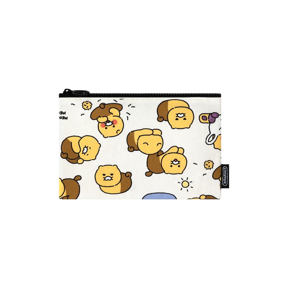 Kakao Friends - Choonsik Ordinary Pattern Flat Pouch