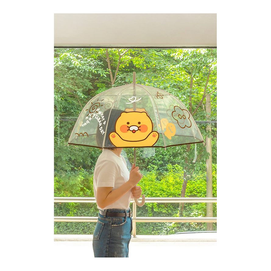 Kakao Friends - Dome-Shaped 8K Transparent Umbrella