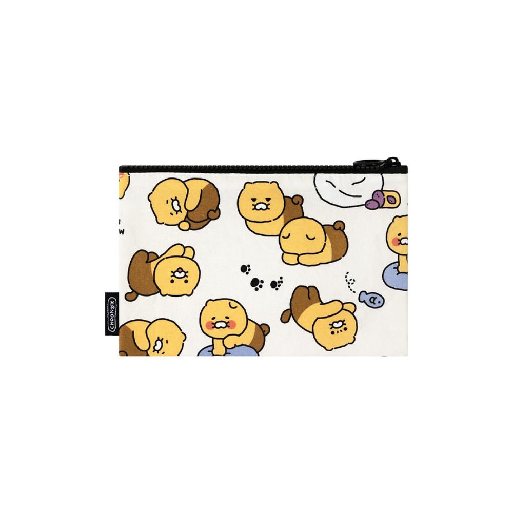 Kakao Friends - Choonsik Ordinary Pattern Flat Pouch