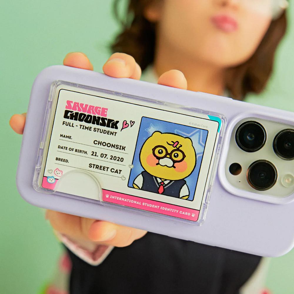 Kakao Friends - Savage Choonsik MagSafe Cardholder Student ID Card