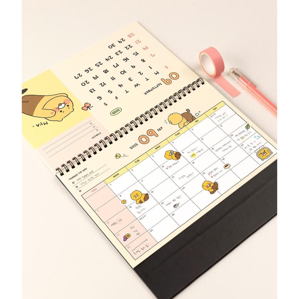 Kakao Friends - Choonsik 2025 Basic Desk Calendar