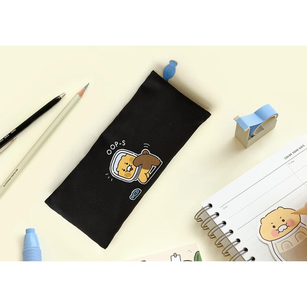 Kakao Friends - Choonsik Ordinary Fabric Flat Pencil Case