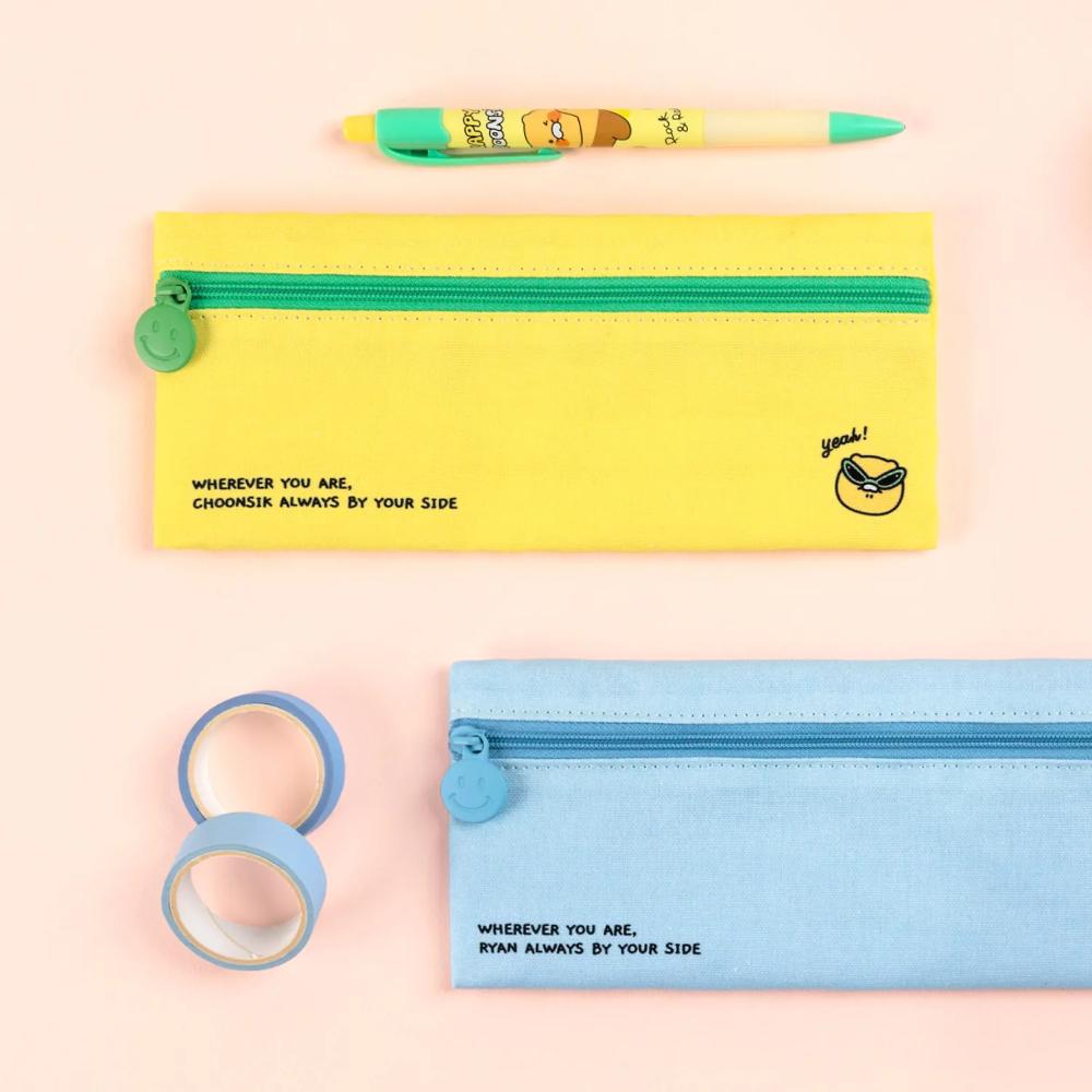 Kakao Friends - Seichee's Choonsik Fabric Flat Pencil Case