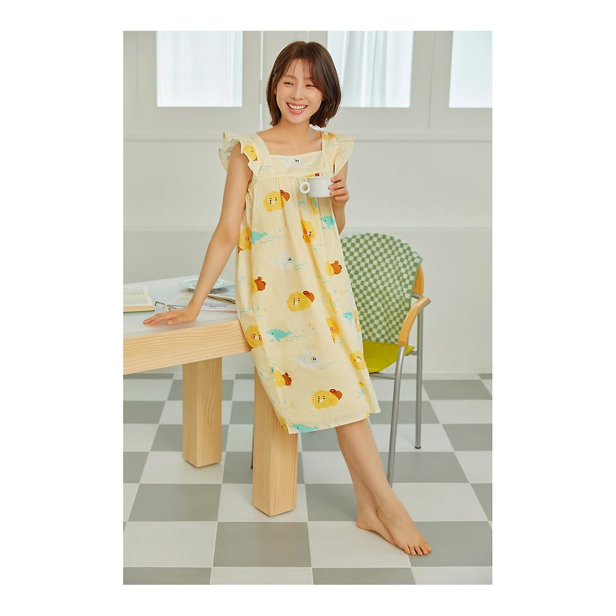 Apricot Studios x Kakao Friends - Choonsik Sleeveless One-Piece Dress