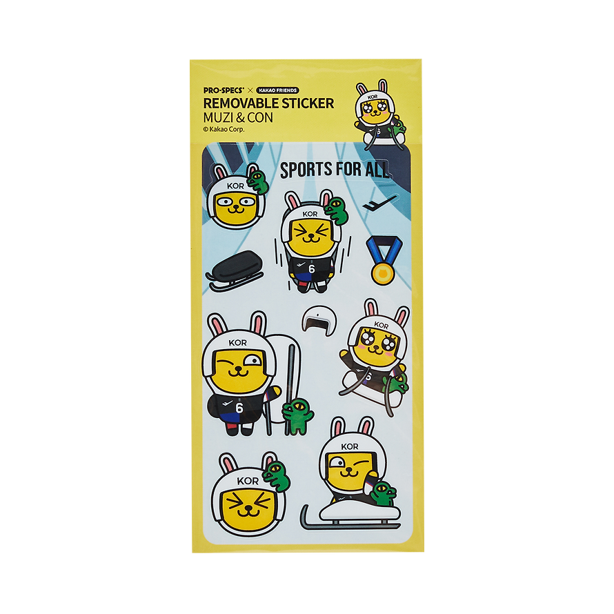 PRO-SPECS x Kakao Friends - Muzi & Con Removable Sticker