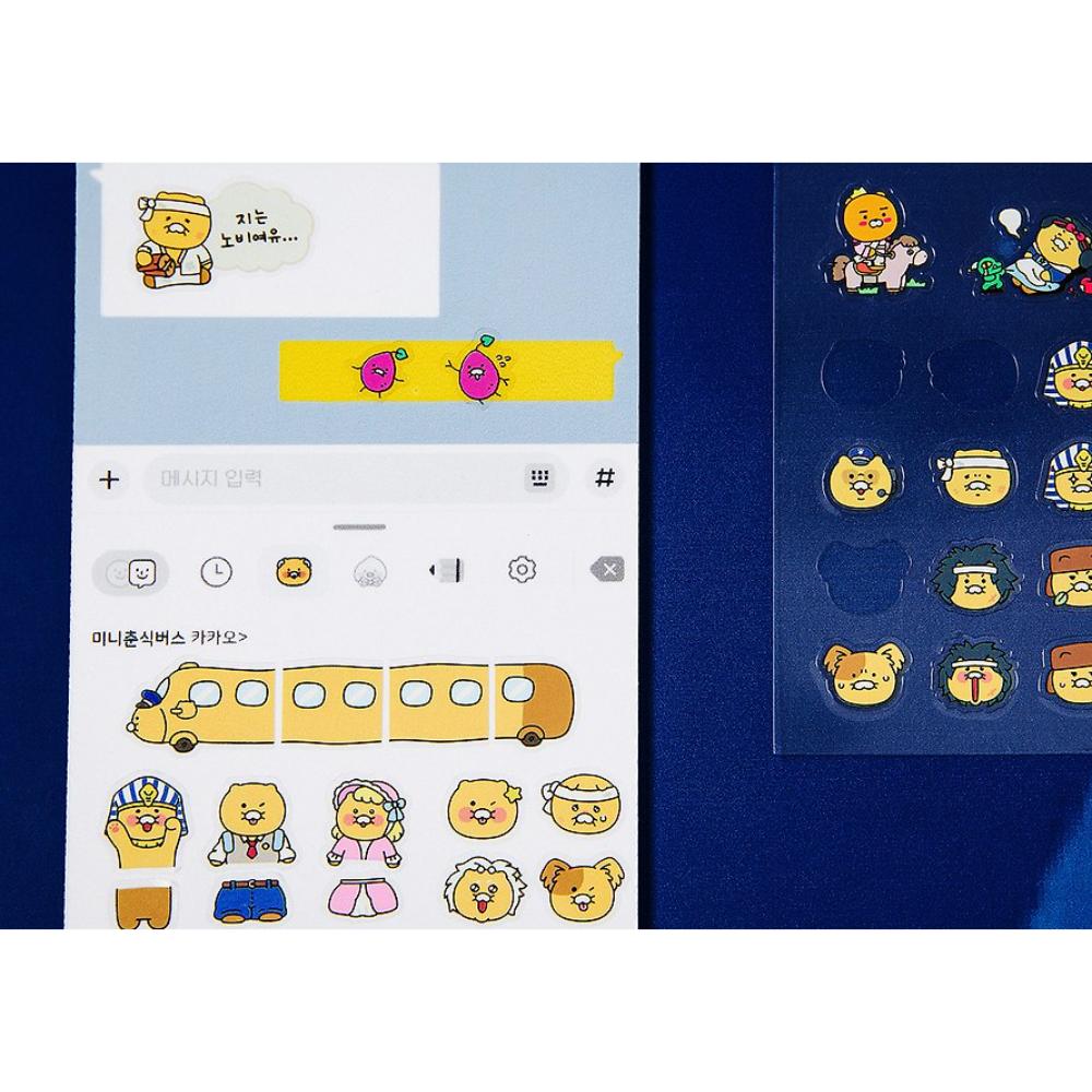 Kakao Friends - Choonsik Bus Transparent Sticker