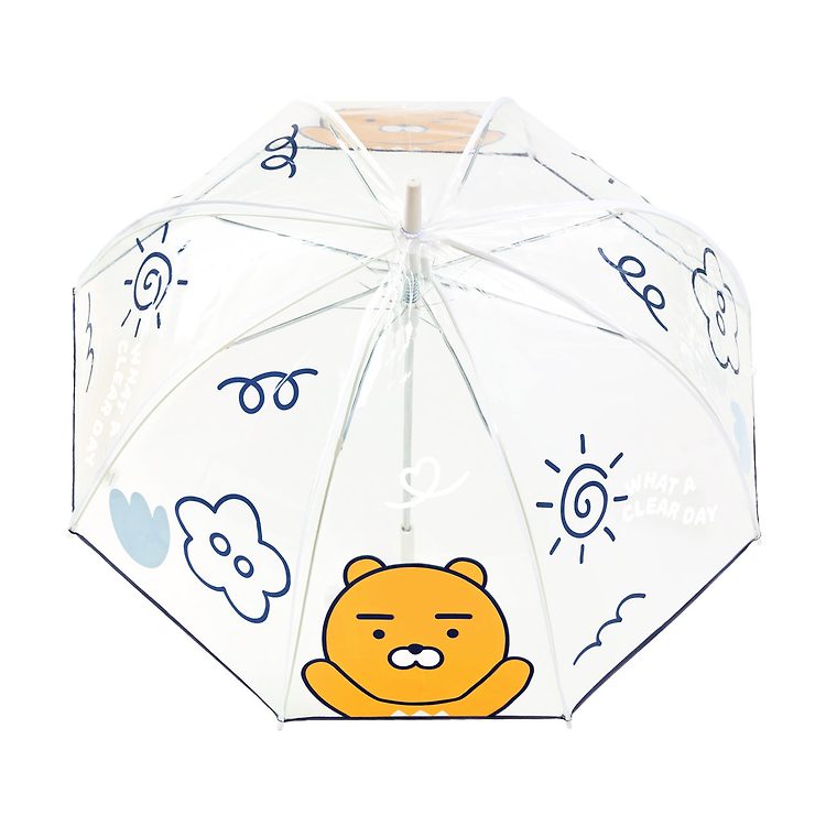 Kakao Friends - Dome-Shaped 8K Transparent Umbrella