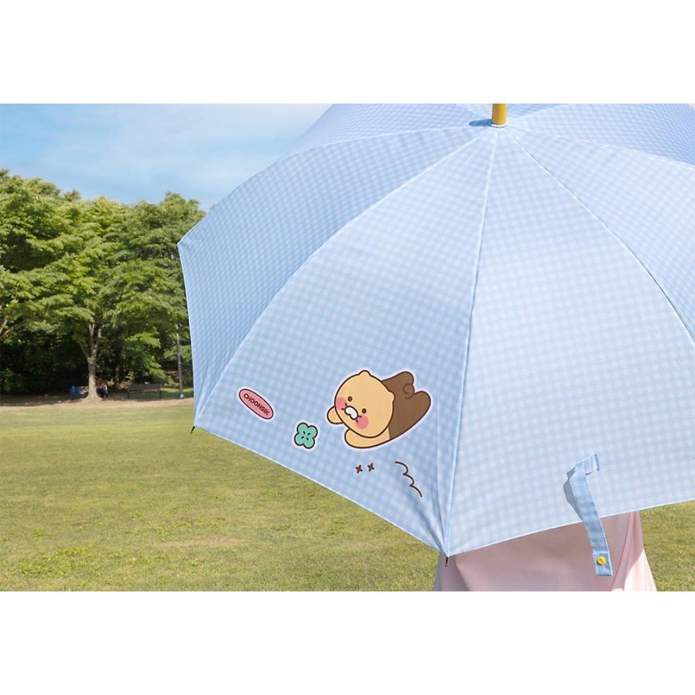 Kakao Friends - Choonsik Check Pattern 8K Transparent Umbrella