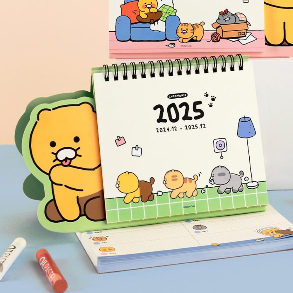 Kakao Friends - Peeping Choonsik 2025 Desk Calendar