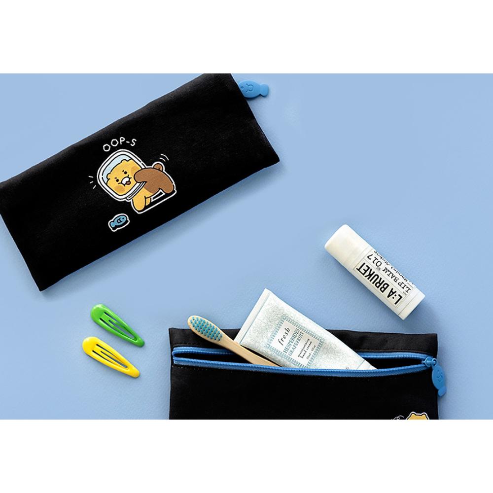 Kakao Friends - Choonsik Ordinary Fabric Flat Pencil Case