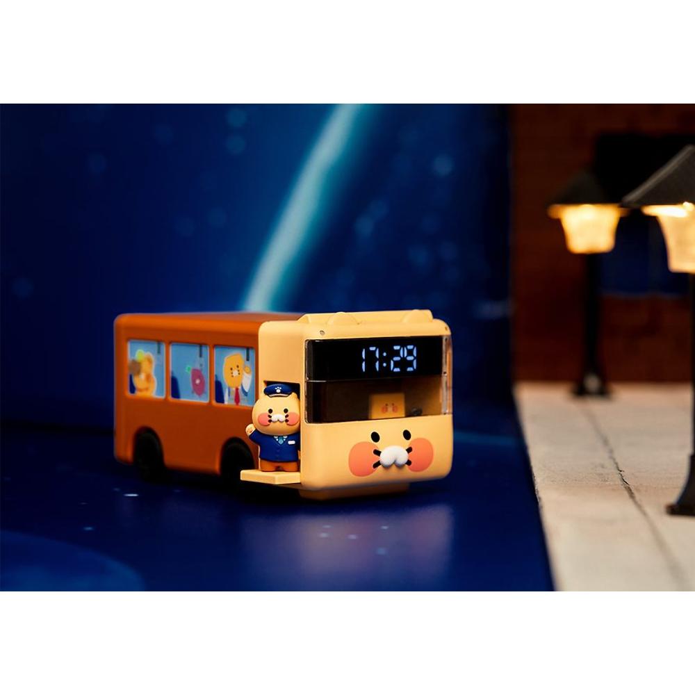 Kakao Friends - Choonsik Bus 2 in 1 Wireless Charging LED Clock