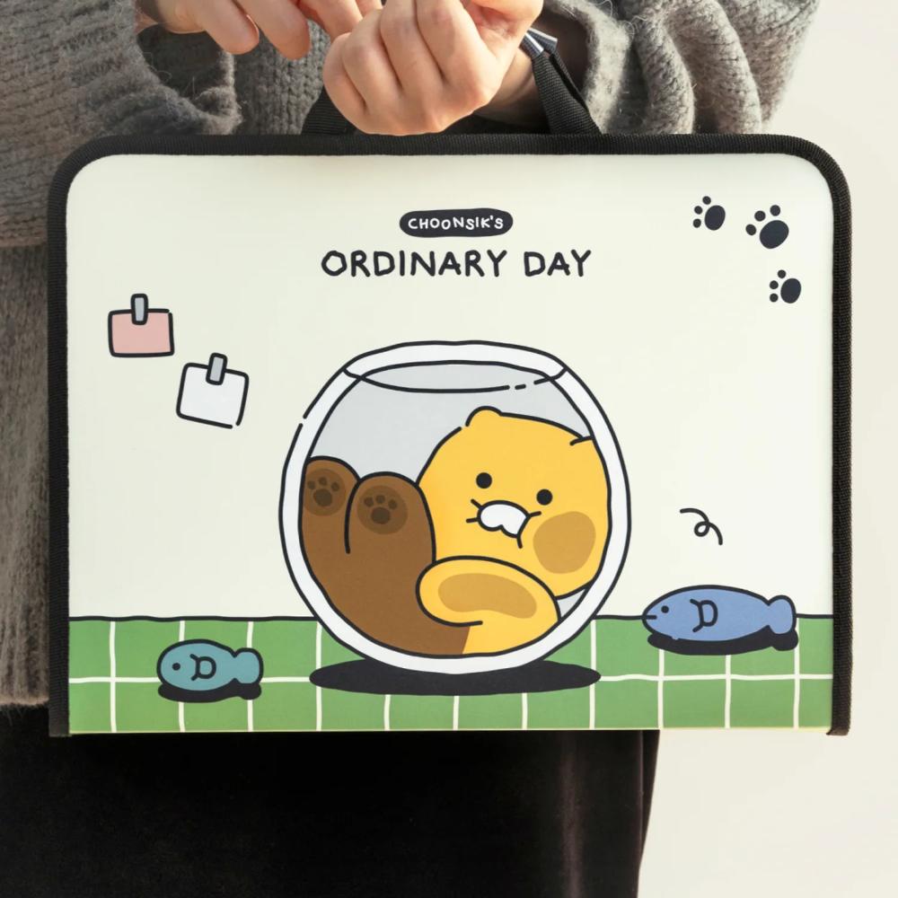 Kakao Friends - Choonsik Ordinary Handle Zipper File