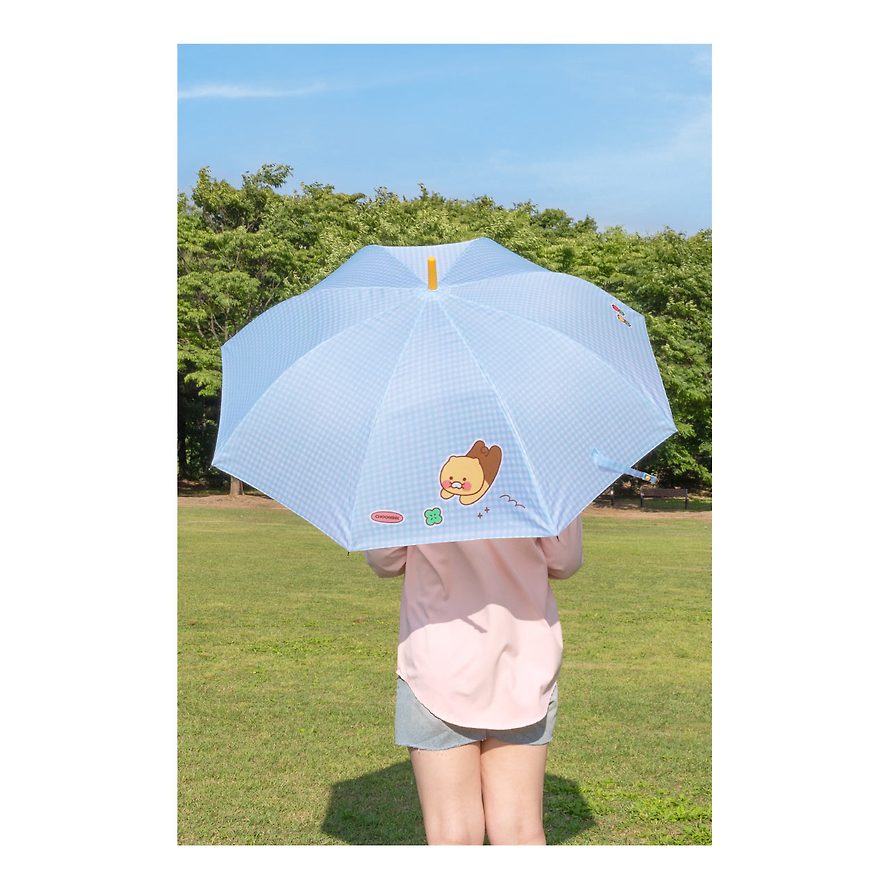 Kakao Friends - Choonsik Check Pattern 8K Transparent Umbrella