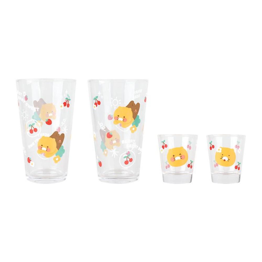 Kakao Friends - Choonsik Glass Cup 4P Set