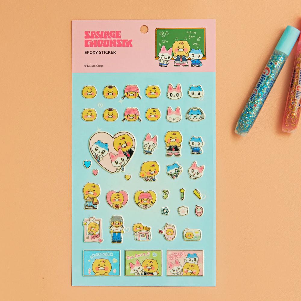 Kakao Friends - Savage Choonsik Epoxy Sticker