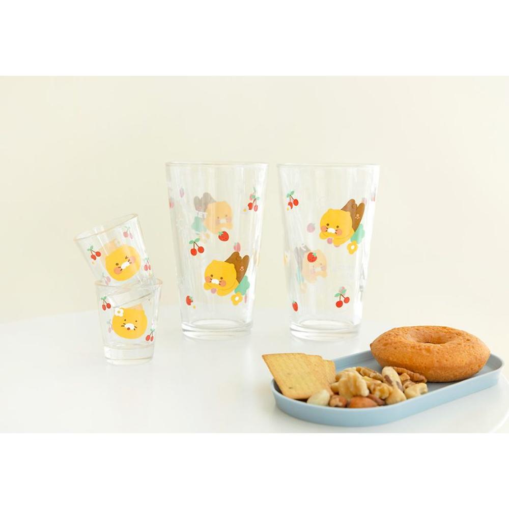 Kakao Friends - Choonsik Glass Cup 4P Set