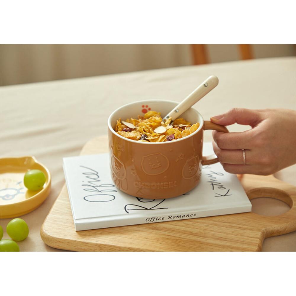 Kakao Friends - Choonsik Face Lid Cereal Bowl