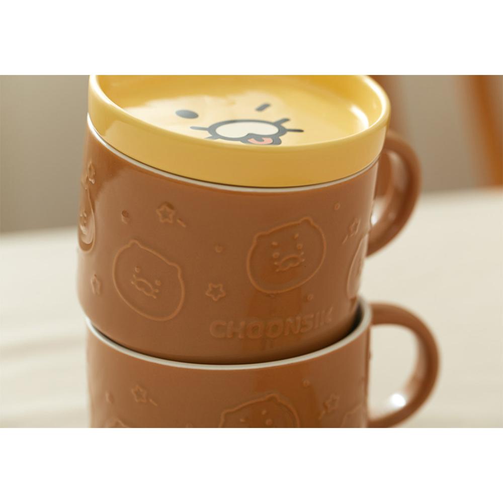 Kakao Friends - Choonsik Face Lid Cereal Bowl