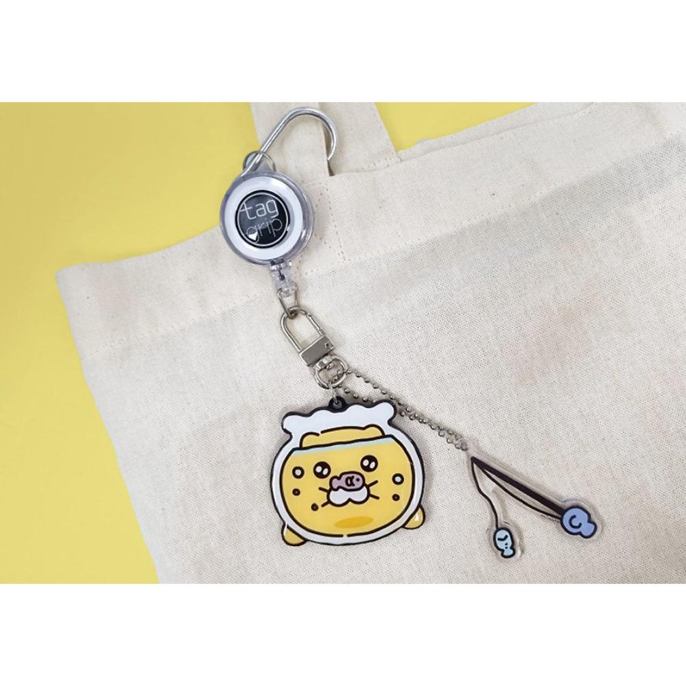 Kakao Friends - Choonsik Fish Tank Spring Food Tag Grip