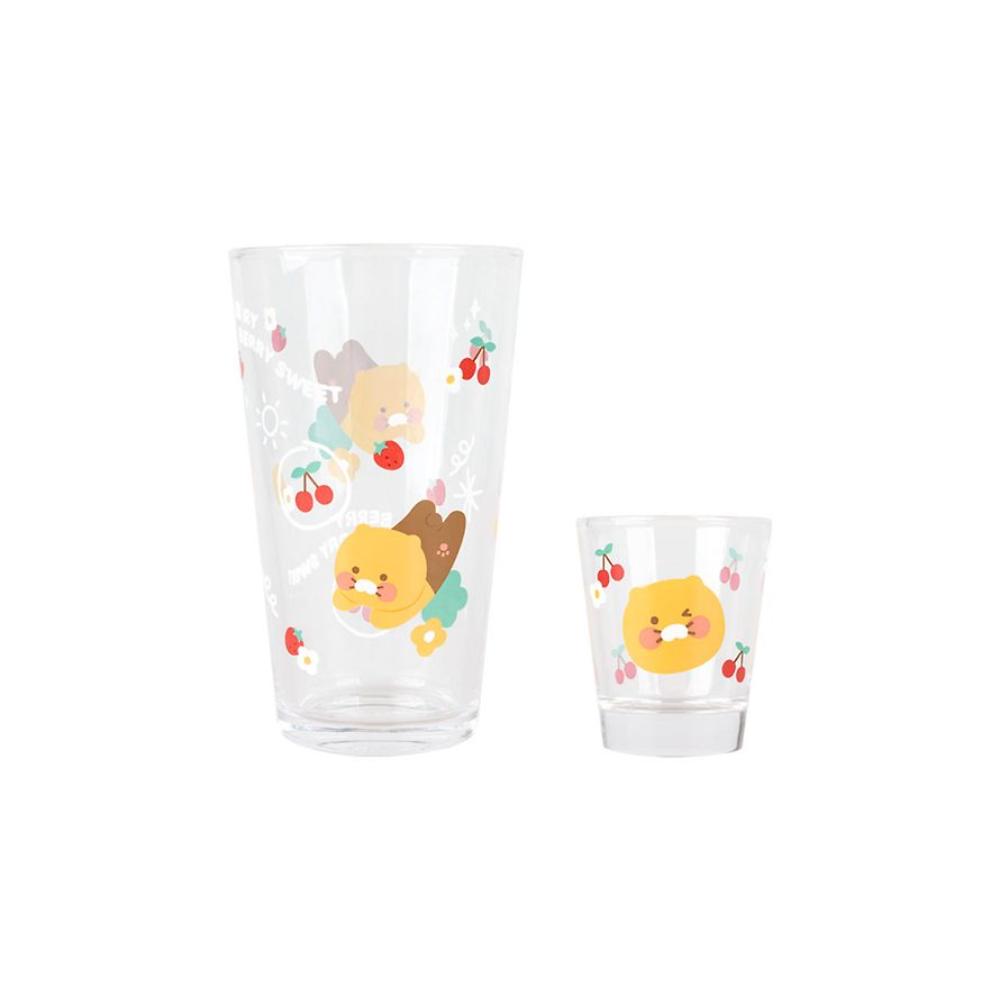 Kakao Friends - Choonsik Glass Cup 4P Set