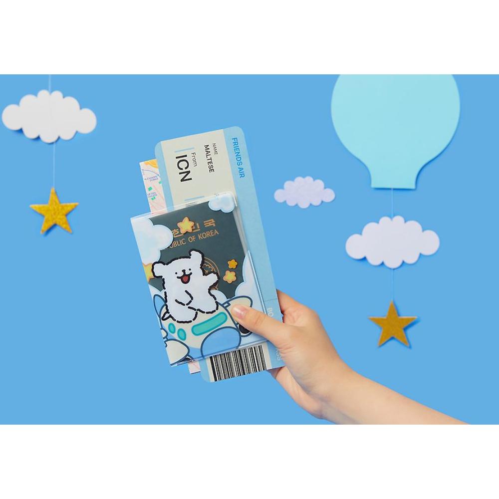 Kakao Friends - Maltese Airplane Passport Case