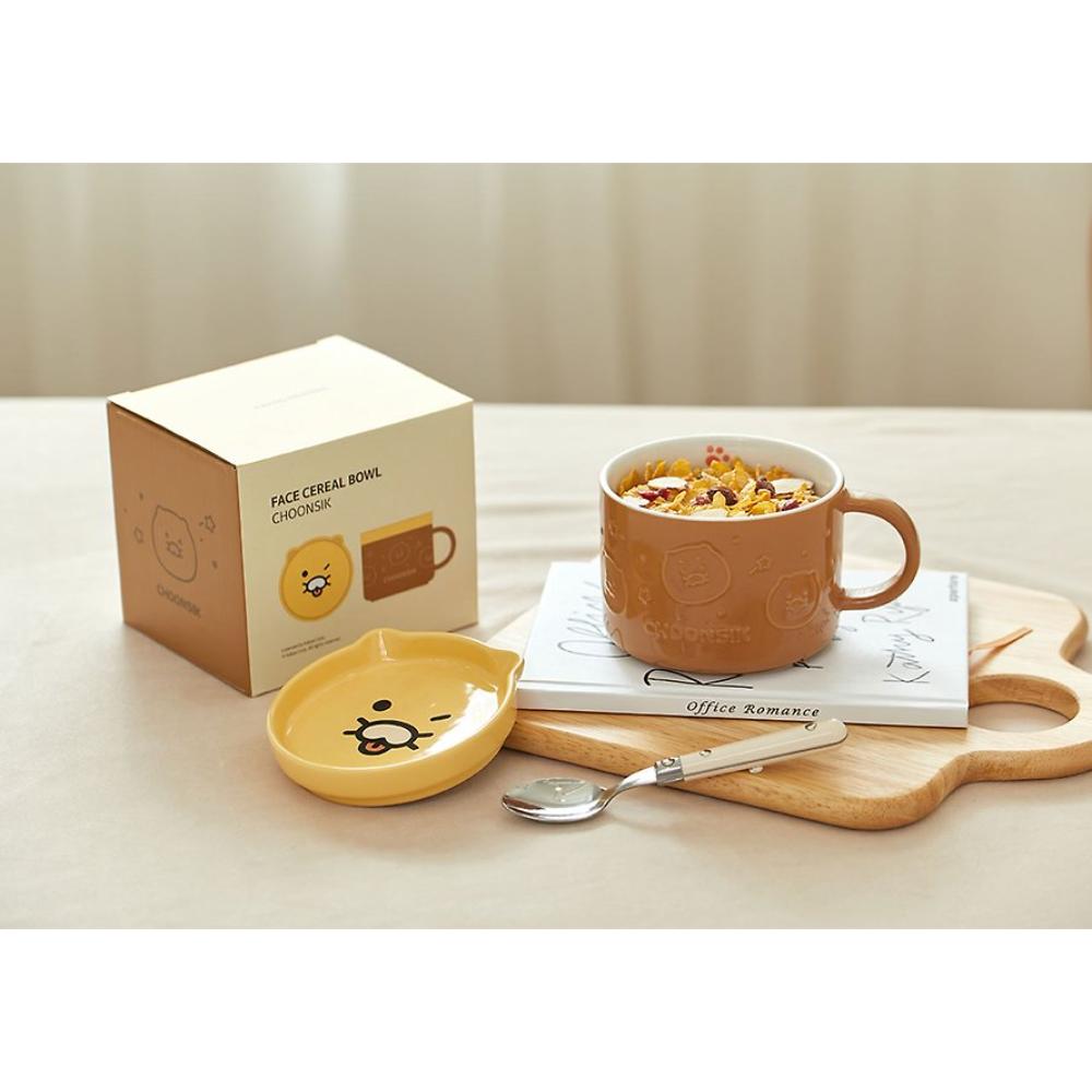 Kakao Friends - Choonsik Face Lid Cereal Bowl