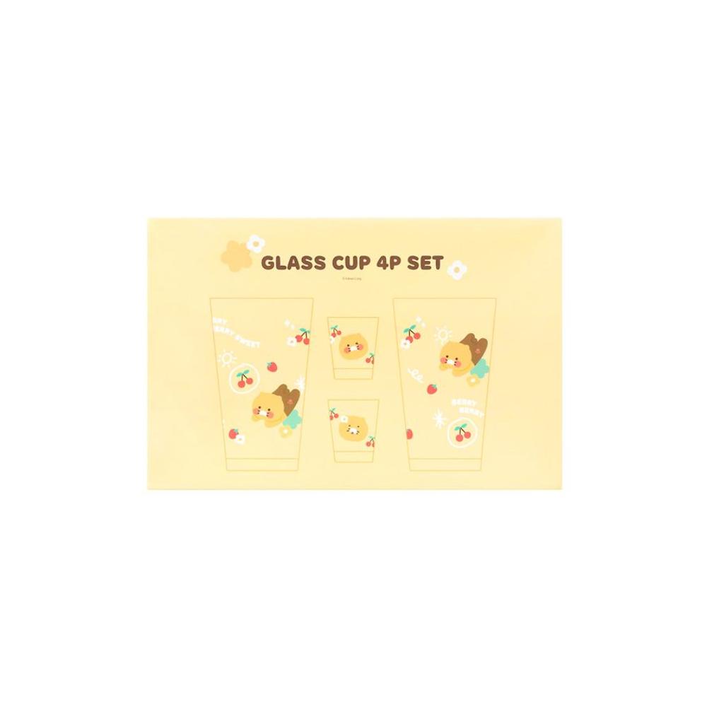 Kakao Friends - Choonsik Glass Cup 4P Set