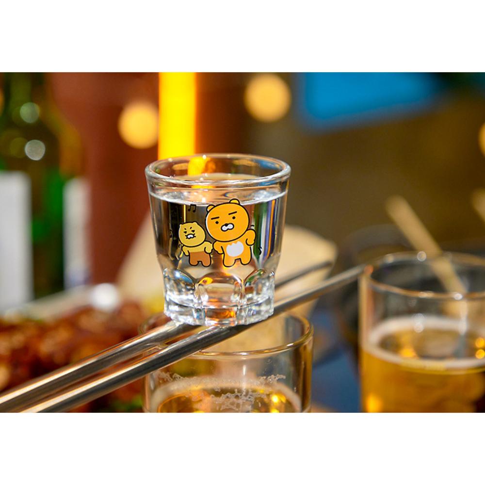 Kakao Friends - Ryan & Choonsik Soju & Beer Glass 4P-Set