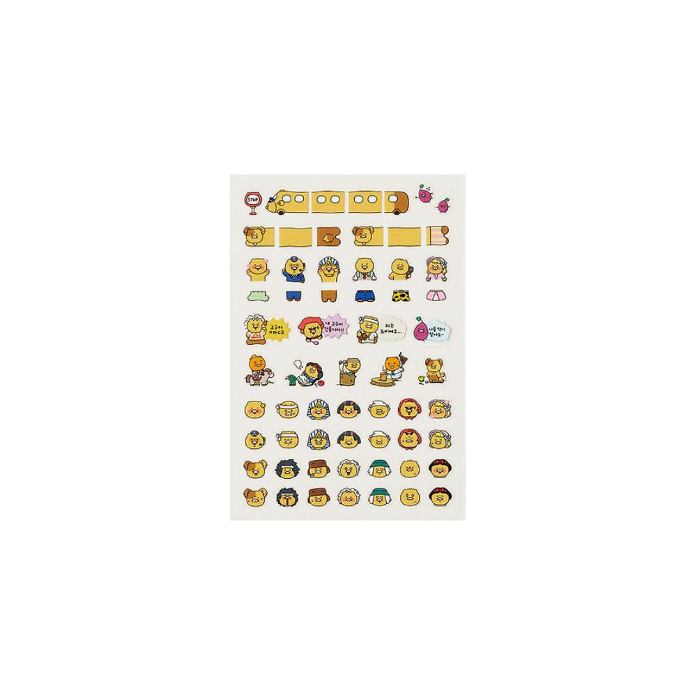 Kakao Friends - Choonsik Bus Transparent Sticker