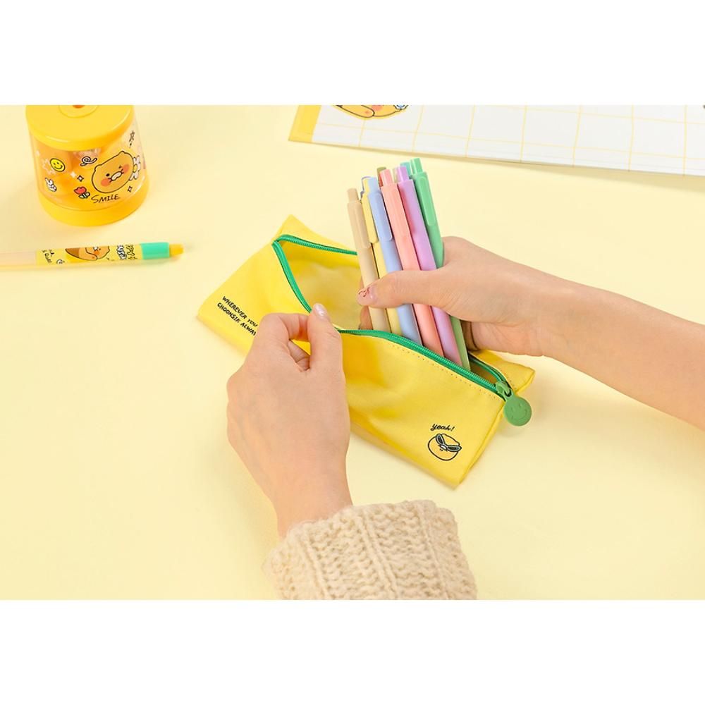 Kakao Friends - Seichee's Choonsik Fabric Flat Pencil Case