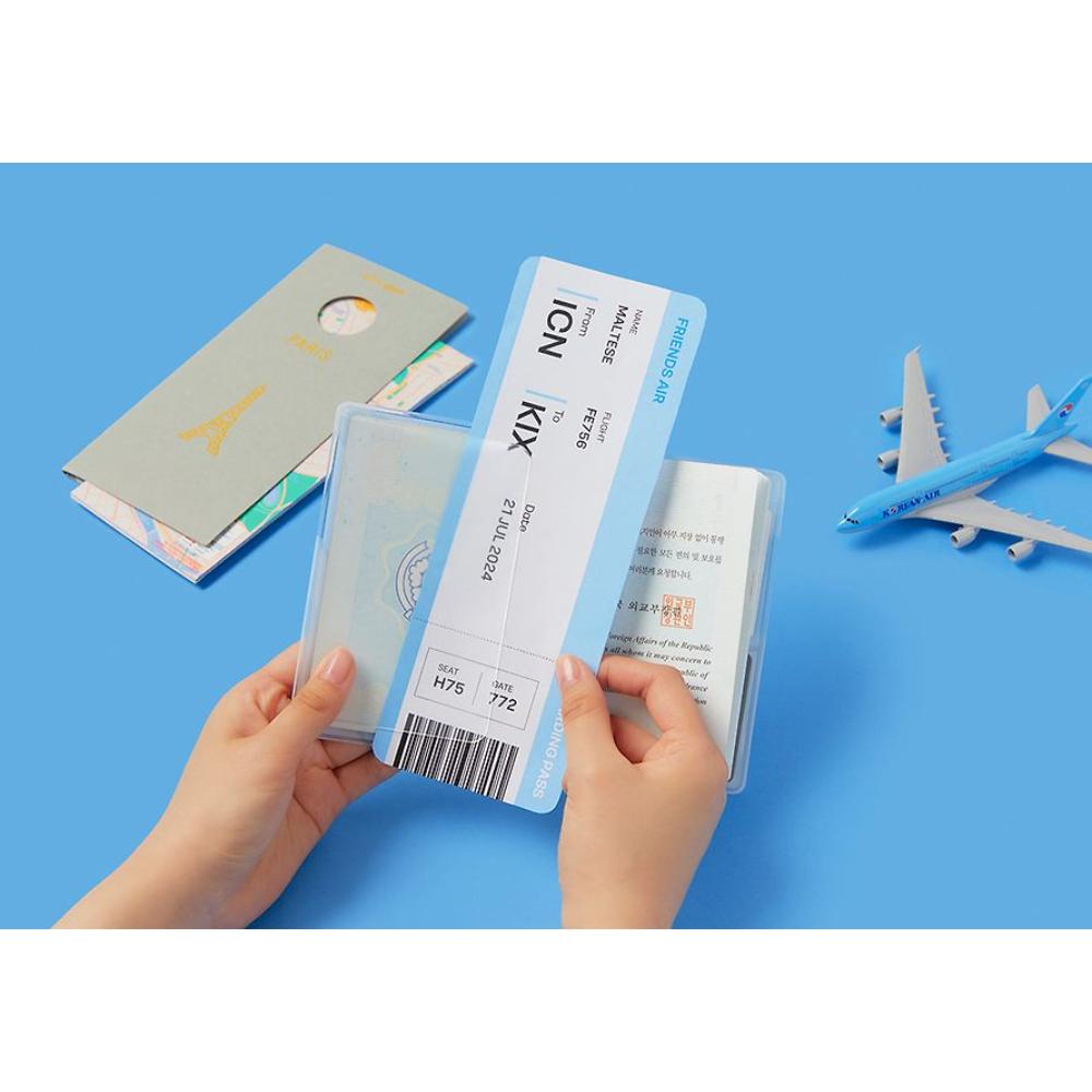 Kakao Friends - Maltese Airplane Passport Case