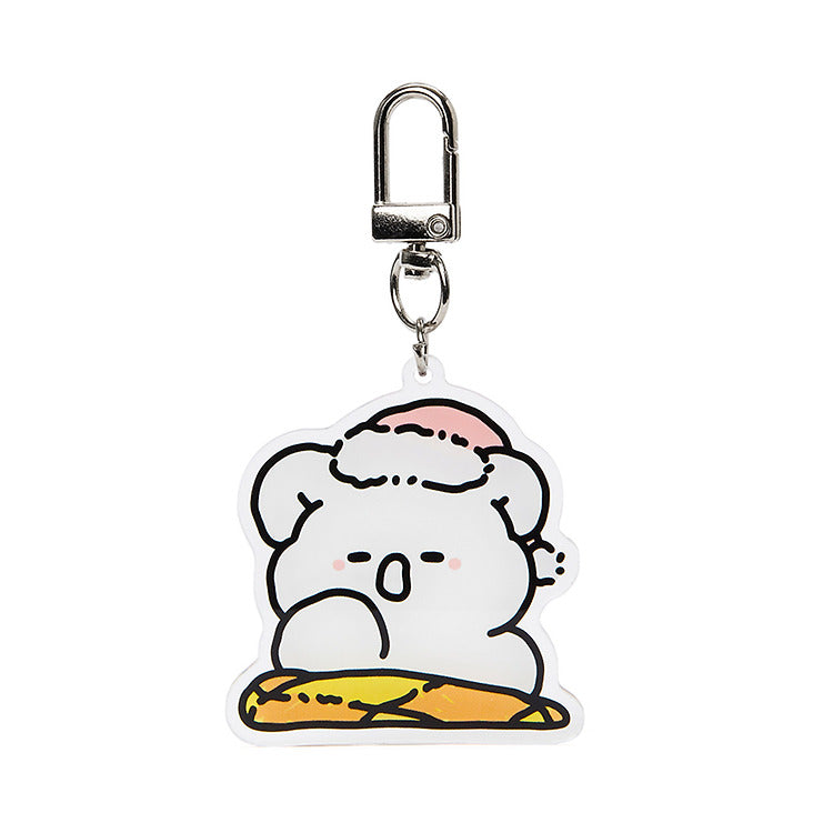 Kakao Friends - Cute Bear Yawning Acrylic Keyring