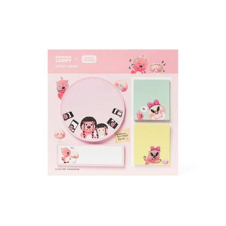 Kakao Friends x Zanmang Loopy - Apeach Sticky Note