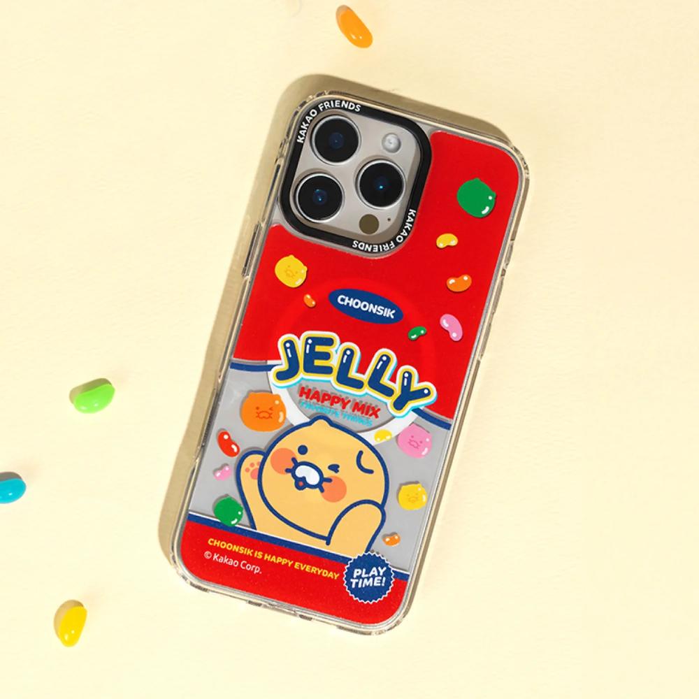 Kakao Friends - Choonsik Jelly Snack Clear Magnetic Case