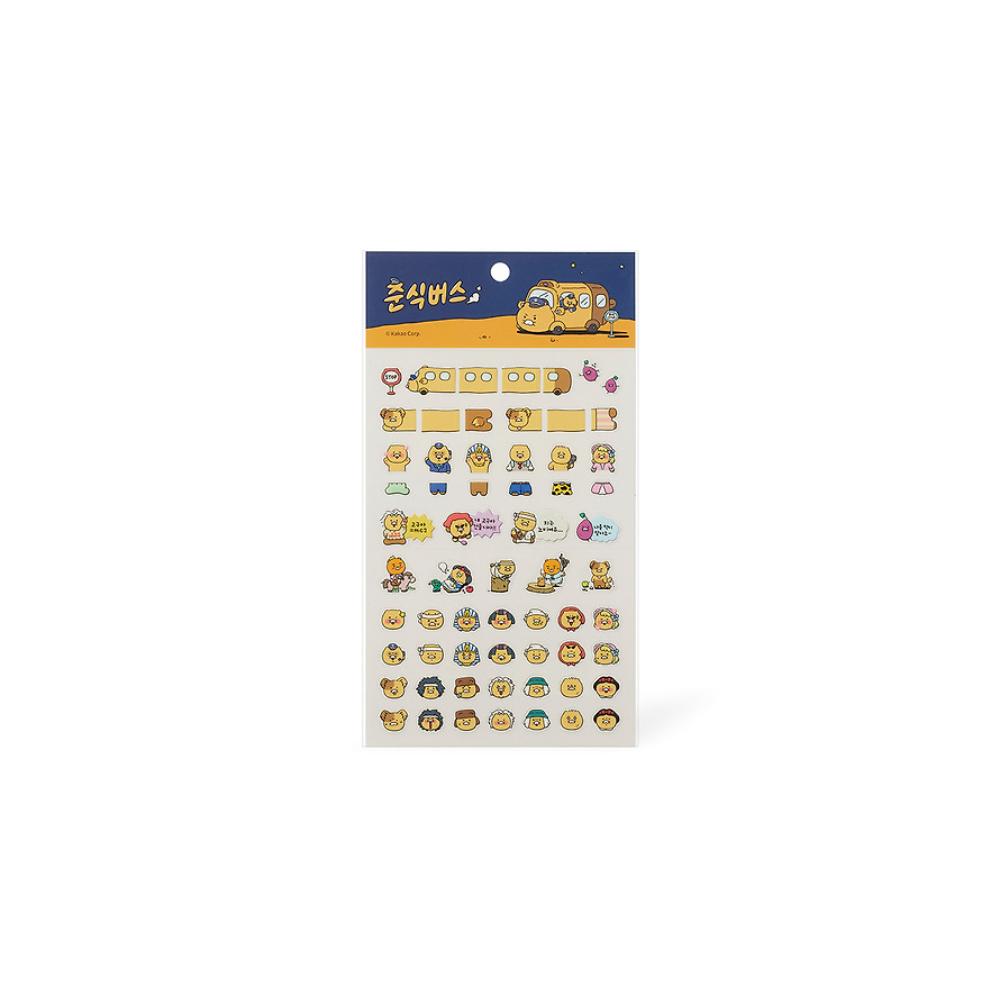 Kakao Friends - Choonsik Bus Transparent Sticker