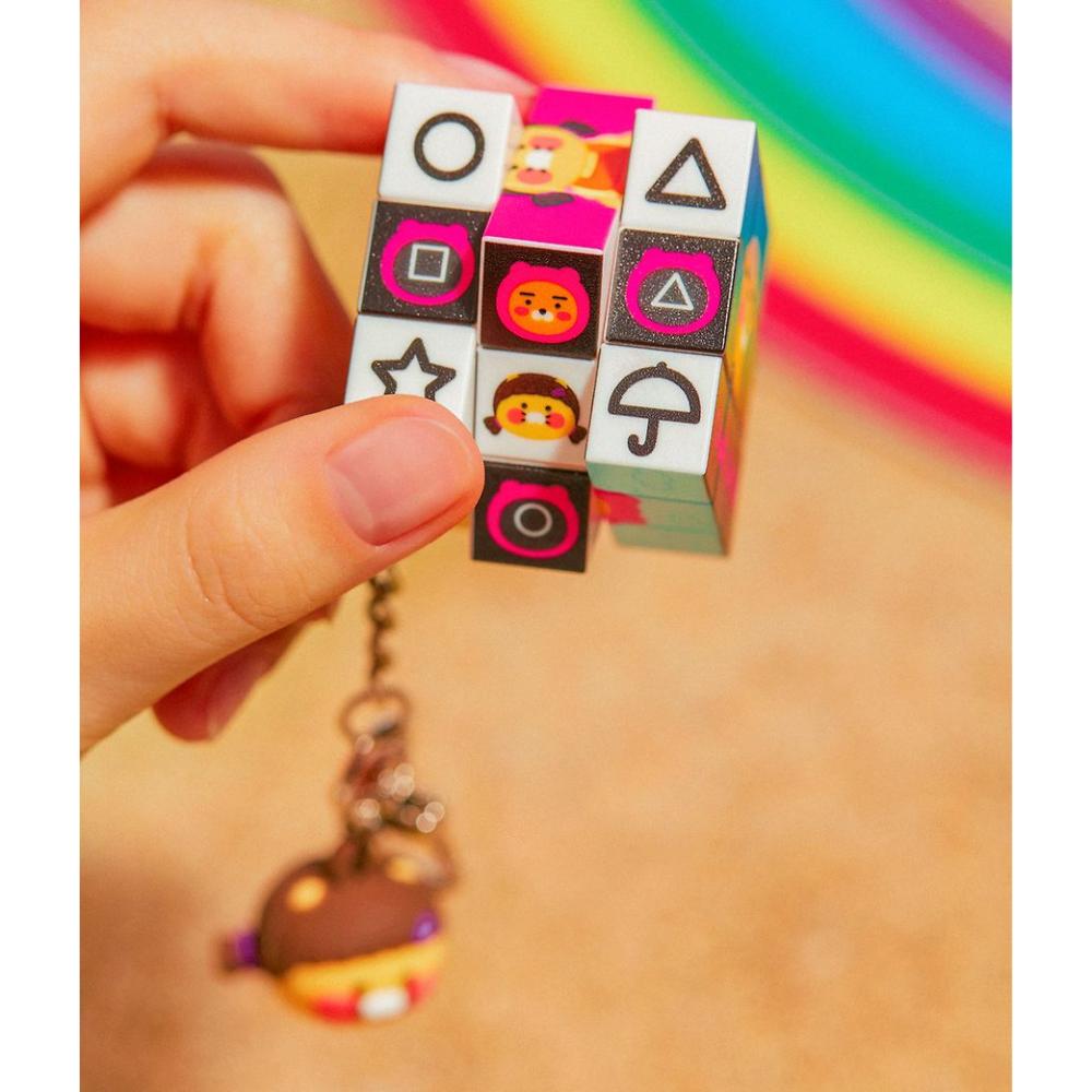 Netflix Squid Game 2 x Kakao Friends - Ryan & Choonsik Cube Keyring