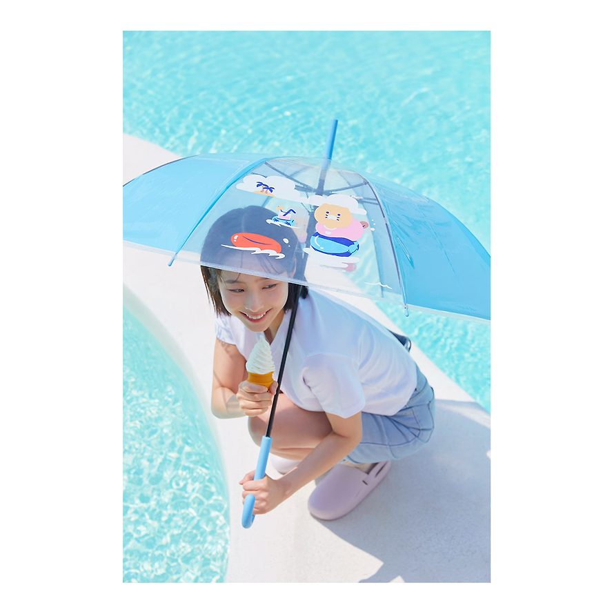 Kakao Friends - Choonsik Summer Holiday Transparent Umbrella