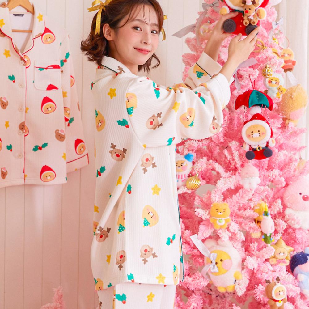 Kakao Friends - Merry Choon Christmas Quilted Pajamas Set