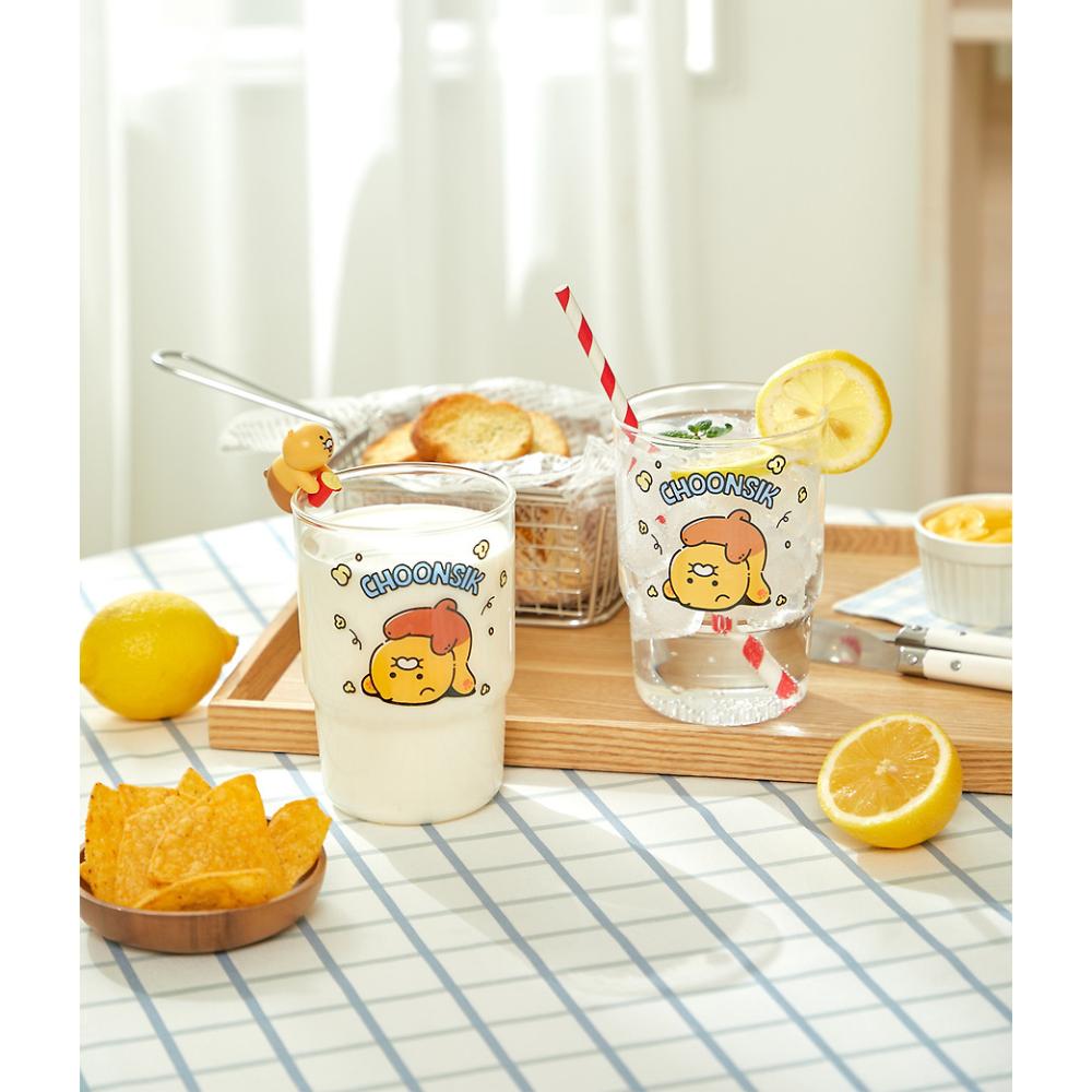 Kakao Friends - Choonsik Cartoon Figure Glass Cup