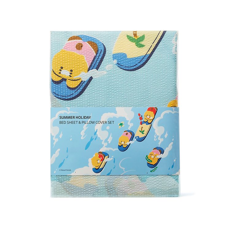 Kakao Friends - Choonsik Summer Holiday Single Bed and Pillow Cover Set