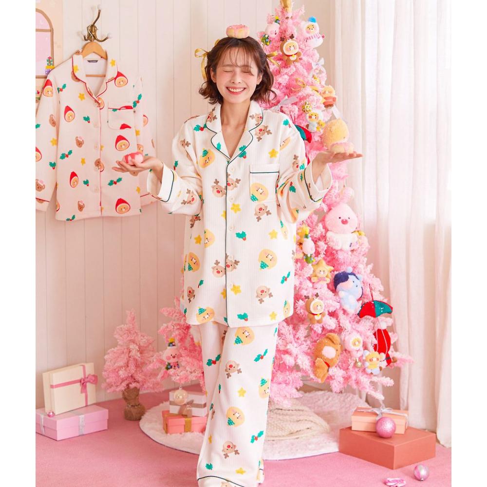 Kakao Friends - Merry Choon Christmas Quilted Pajamas Set