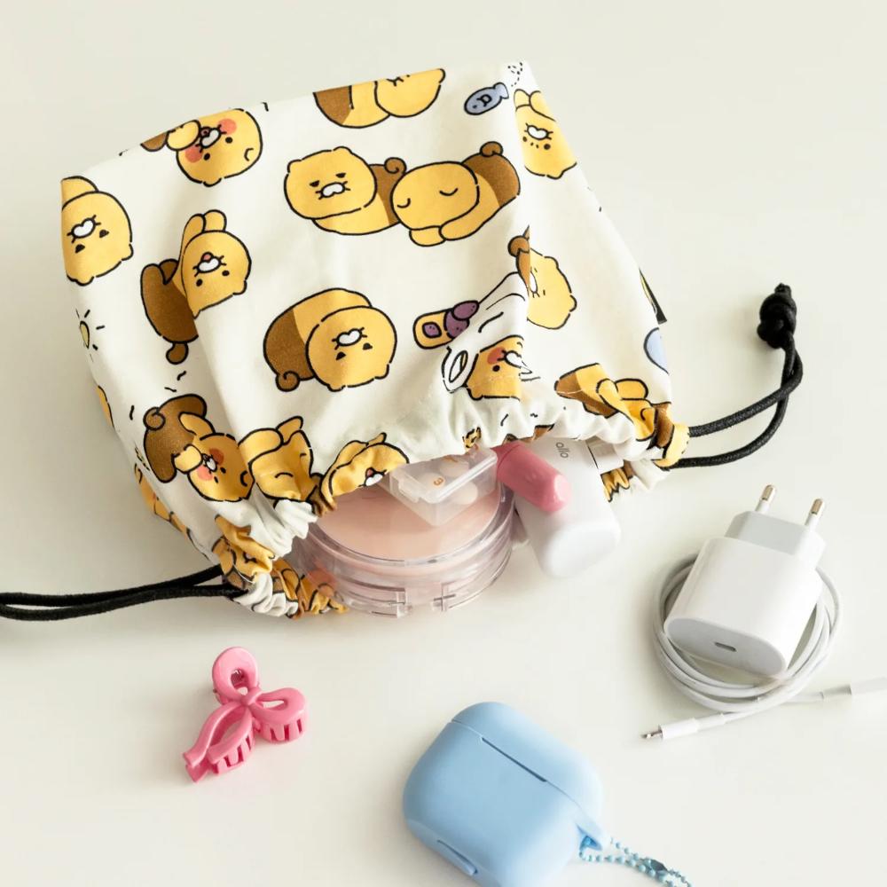 Kakao Friends - Choonsik Ordinary Pattern String Pouch