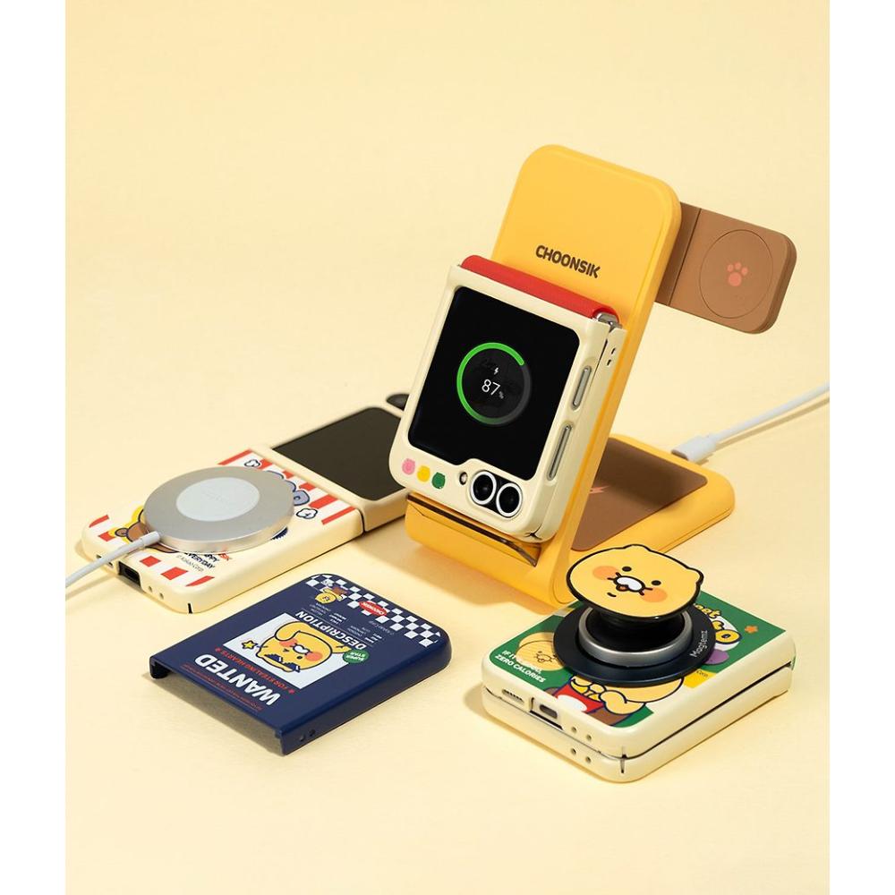 Kakao Friends - Choonsik Snack Magnetic Phone Case (Galaxy Z Flip6)