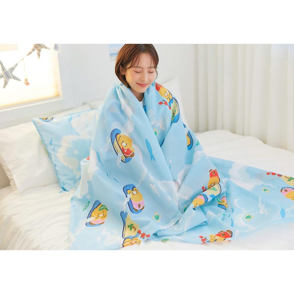 Kakao Friends - Choonsik Summer Holiday Single Bed and Pillow Cover Set