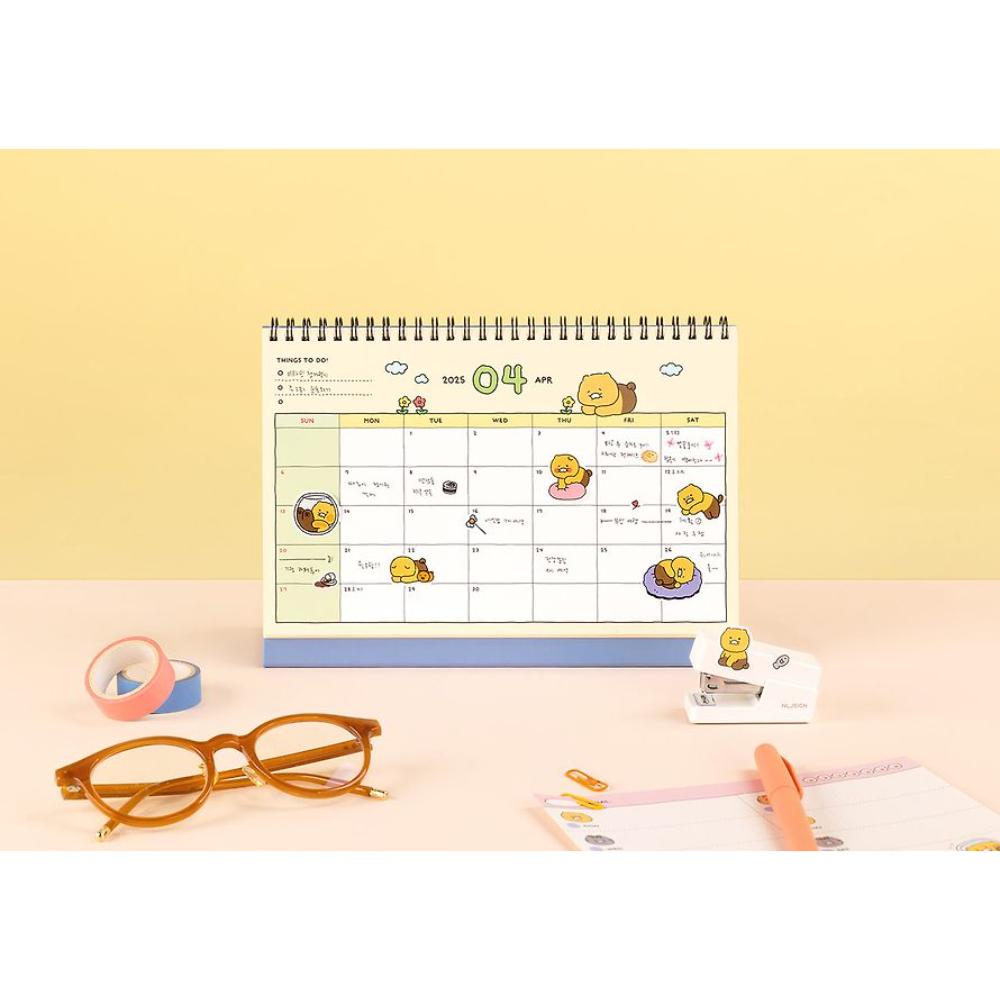 Kakao Friends - Choonsik 2025 Basic Desk Calendar