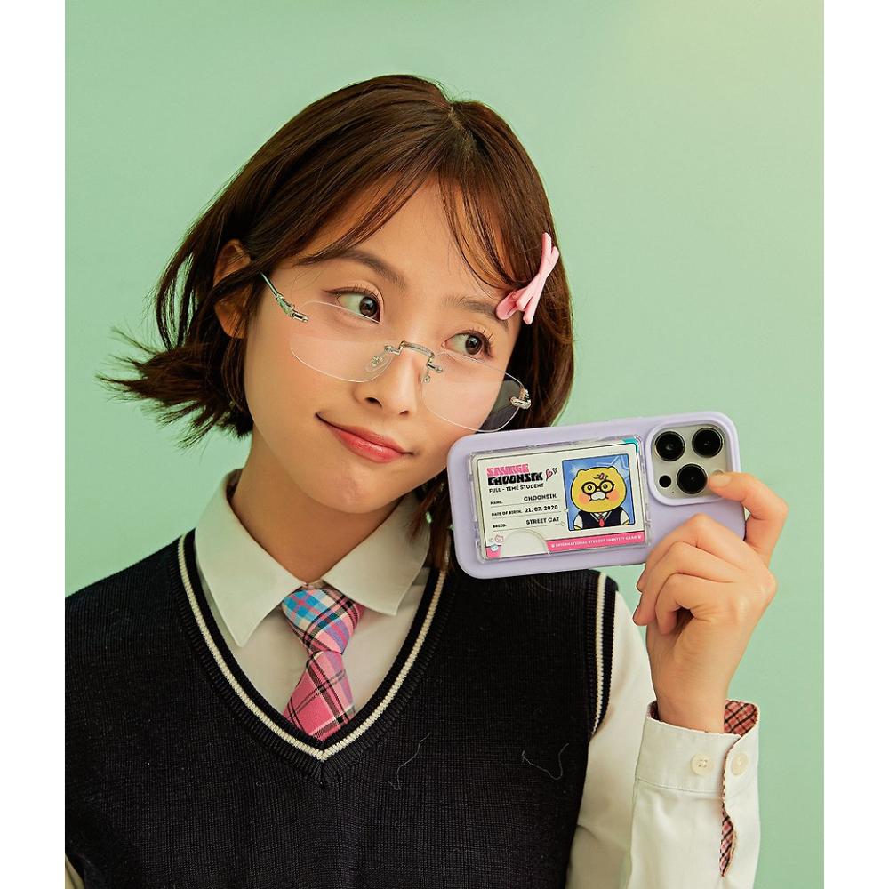 Kakao Friends - Savage Choonsik MagSafe Cardholder Student ID Card