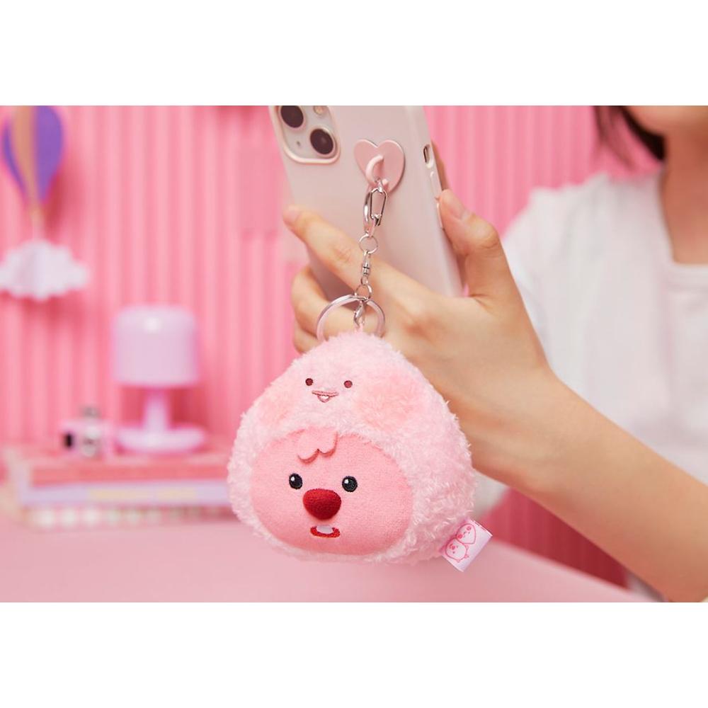 Kakao Friends x Zanmang Loopy - Apeach Doll Keyring