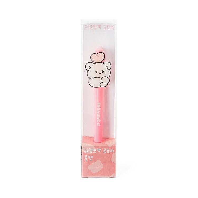 Kakao Friends - Cute Bear Huggie Pink Ballpoint Pen